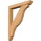 Ekena Millwork Funston Slat Smooth Bracket w/ Offset Brace, Western Red Cedar, 5 1/2"W x 34"D x 42"H BKT0604X34X42FST06SWR - alternate 1